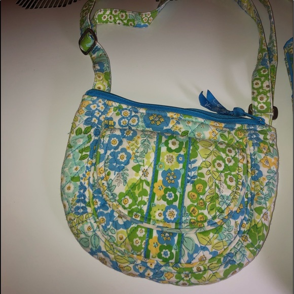 Vera Bradley Green and yellow floral crossbody - Picture 2 of 6